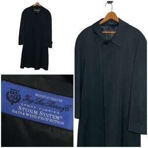 Tom James X Loro Piana 42 S Gray Storm System Rain Wind Over‎ Coat Jacket